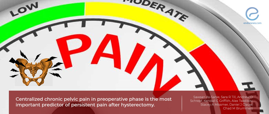 Persistence Of Chronic Pelvic Pain After Hysterectomy EndoNews